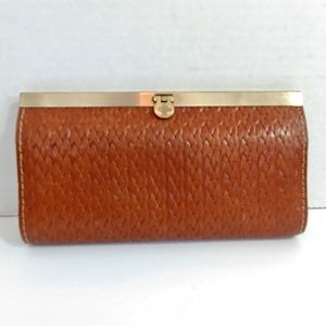 Patricia Nash Cauchy woven leather wallet/clutch